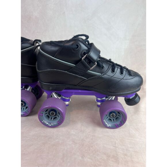 Rock Skates GT-50 Black Roller Skates Size 7 M (8 W) USA Sure Grip Roller Derby - Picture 4 of 11